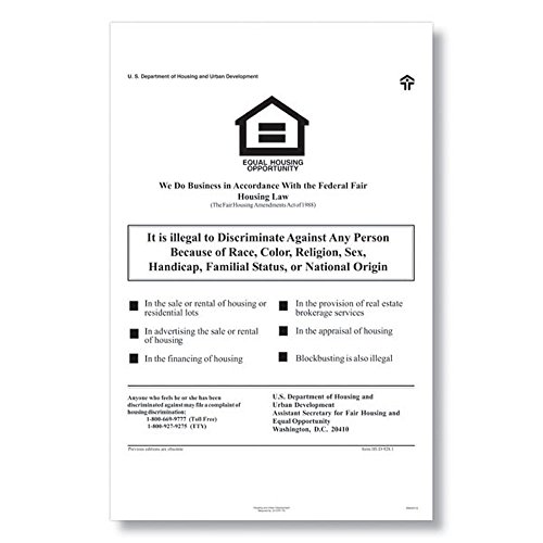 ComplyRight E8112 Fed Fair Housing Poster