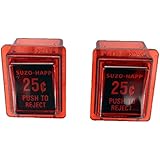 Game Room Guys Arcade Reject Button Assembly -Red - Set of 2