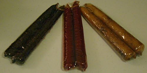 Contemporary 7-inch Pillar Fall Fashion Rustic Scented Candle, Set of 6 -2 Cranberry Rustic, 2 Indigo Rustic, 2 Tallow Rustic