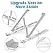 Adjustable Laptop Stand Portable for Desk, Aluminum Ventilated Desktop Computer Laptop Holder Riser for MacBook air pro Accessories,Tablet Ipad Stand, 7 Height, 10-17” Notebook and Tabletthumb 3