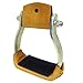 Intrepid International Western Saddle Stirrups, Durable Aluminum w/Rubber Tread, Comfortable Pad, Essential Western Horse Tack, Ideal for Equestrian Enthusiasts