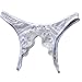Sexy Women Girls Lingerie Thongs Adorable V-String Panties Lingerie Low-Rise Intimates Lace Charming G-String Underwear Sleepwear (White)