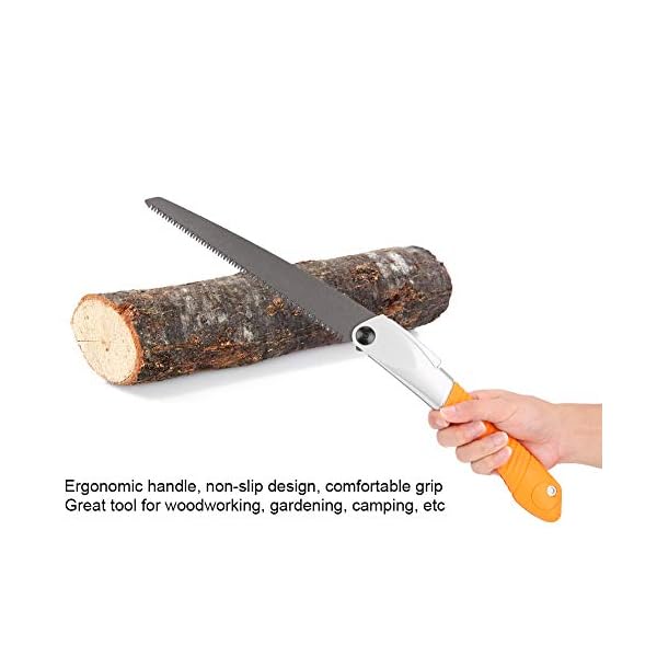 Akozon Klappsäge, Mehrzweck-Aluminiumgriff Faltbare Säge Gartenbeschneidungssäge GT-640 – Bild 4