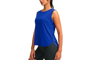 YYV Women's Workout Tank Tops lightweight Sleeveless Workout Tops Loose Fit Yoga Athletic Running Shirts