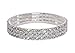 Weiss Rhinestone Stretch Bracelet Silver - Genuine Crystal - Bridal, Wedding, Prom, Party, Pageant, Evening Wear, Party Wear, Tennis Bracelet