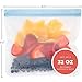 Keeper Reusable Sandwich Bags (Set of 5, 32oz) - Extra Thick Reusable Ziplock Bag For Food, Lunch Storage. Reusable Snack Bags for Kids Are Resealable. Plastic Lunch Baggies Are Washable, Freezer Safe
