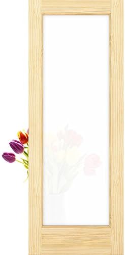 1-Lite Frosted Privacy Glass French Door Unfinished, 30" x 80" x 1.375"