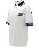 Poly Cotton Security ID Polo Shirt Large White/Black ID