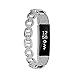 Wishteta Replacement Accessory Metal Watch Bands for Fitbit Alta (Light Metal, 5.5 - 8.1