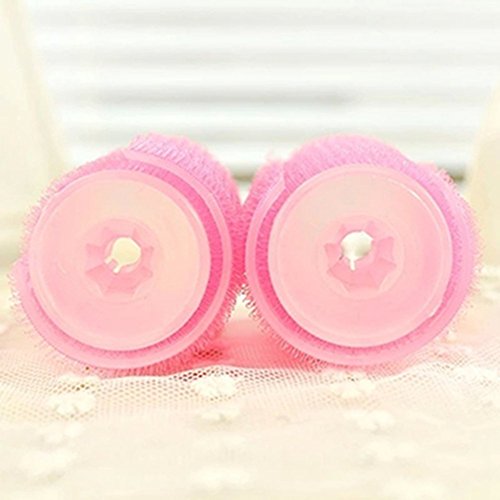 Lovef Women Bangs Hair Styling Tools Salon Curlers Hot Cling Rollers Curlers Hair Rollers Double 2Pcs