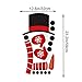 Christmas Snowman Stickers Set of 16, Cute Funny Fridge Stickers Refrigerator Stickers Holiday Christmas Decorations for Fridge, Garage, Office Cabinets, Door, Windows (Big Snowman 1Pack)
