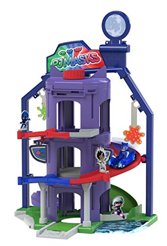 Dickie Toys PJ Masks Hauptquartier, Spielset zur Serie inkl. Catboy in Catcar, viele Funktionen, Pyjamahelden Spielstation, ab 3 Jahren – Bild 3