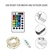 ZCOONE LED Fairy String Lights 16 Colors 100 LED 33 Ft USB Powered Warm White String Lights Multi Color Changing Waterproof Portable Twinkle Firefly Lights Remote Timer for Bedroom Garden Bar