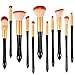 Makeup Brush Set，11pcs Makeup Brushes Premium Synthetic Bristles Powder Foundation Blush Contour Concealers Lip Eyeshadow Brushes Kit with Travel Makeup Bag