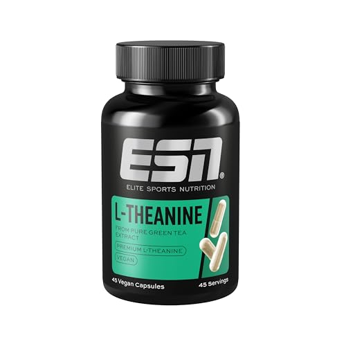 L-Theanine, 45 Kapseln, 100 mg L-Theanine pro Portion, mentale Entspannung & Fokus, vegan, made in Germany