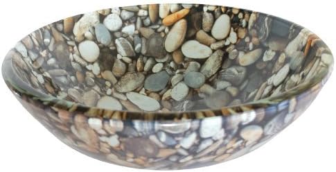 Eden Bath GS24 Natural Pebble Pattern Glass Vessel Sink by Eden Bath