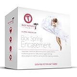 Zippered Box Spring Encasement by Red Nomad - Medical Grade Bed Bug Proof & Allergy Reduction Box Spring Protector - Queen Size
