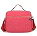 Tiny Chou Lightweight Waterproof Nylon Top-handle Handbag Compact Crossbody Shoulder Bag with Pockets Black