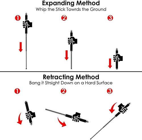 3 Telescopic+Defense+Multifunctional+Collapsibl+Lanyard