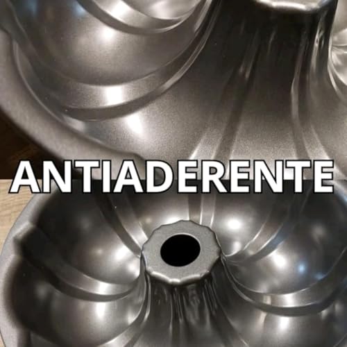 Forma de Bolo com Furo 24cm Antiaderente Redonda Alta para Pudim
