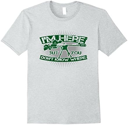 Mens Military Sniper Shirt Small Heather Grey