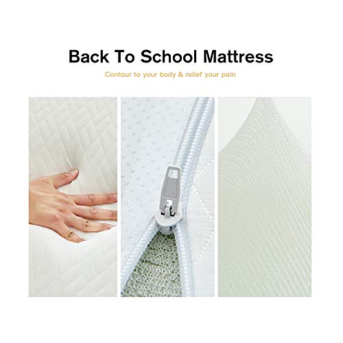 HOFISH-6-Inches-Memory-Foam-Mattress-Ideal-Support-Right-Cushion-Back-to-School-Mattress-Firm-FeelTwin-Size