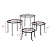 Metal Plants Stand Flowerpot Holder Iron Art Pot Holder, Flower Pot Supporting Indoor Outdoor Garden Pack of 4pcs with Different Sizethumb 1