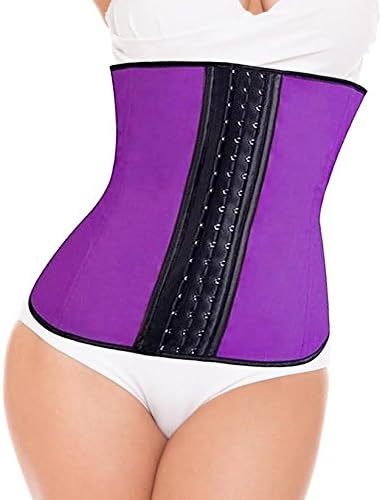 DIDI USA Celebrity Double Wide Waist Trainer Corset, Purple, Large, 3.9 Ounce