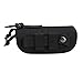 Tactical 1000D Nylon Sunglasses and Eyeglasses Hard Case with Molle System, Portable Outdoor Travel Glasses Holder(Black)
