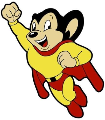 Amazon.com - Mighty Mouse Vintage Style USA Superhero - Sticker