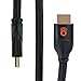 ECHOGEAR 8ft Braided HDMI Cable - 4k & HDR Compatible - Meets Latest HDMI Standard - Gold Plated Connections - Supports HD, 4k Ethernet Signals 120fps Refresh & 48gbps Bandwidth