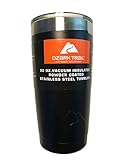 Ozark Trail Vacuum Insulated Powder Coated Stainless Steel Tumbler Black 20 oz