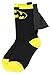 Bioworld DC Comics Batman Black Yellow Youth Boys Caped Crew Socks (7-9)