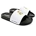 Real Madrid Bernabeu Mens Pool Slide Sandal, Slipper for Beach & Shower (Black, Size M)