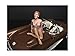 American Diorama September Bikini Calendar Girl Figurine for 1/18 Scale Models