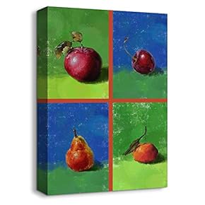 Fruit Collage Idea Painting Artwork for Home Framed