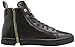 Diesel Men's Zip-Round S-Nentish Fashion Sneaker, Black/Gold, 8 M US