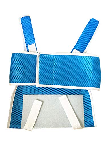 Kids Arm Sling Child Arm Support Sling Functional Children Arm immobilizer Sling for Broken Collarbone or Cast Cover (Blue-Green)