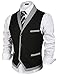 COOFANDY Men's Suit Vest Slim Fit Business Wedding Waistcoat