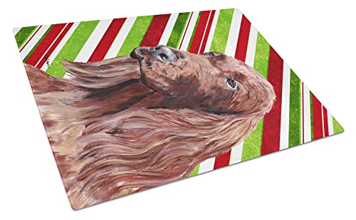 Caroline's Treasures SC9608LCB Irish Setter Candy Cane Christmas Glass Cutting…