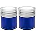 1.7 oz / 50 ml Acrylic Plastic Airless Blue Jar (2 pack)
