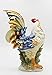 StealStreet SS-CG-31980, 15.75 Inch Porcelain Painted Colorful Rooster Bird Figurine Statue, Blue/Orange