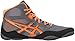 ASICS Men's Snapdown Wrestling Shoe, Shark/Hot Orange/Black, 11 M US