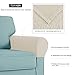 TOYABR Stretch Armrest Cover Seersucker Spandex Armrest Slipcovers Washable Couch Arm Furniture Protector(Beige)