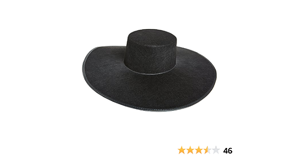Formation Wide Brim Black Costume Hat 