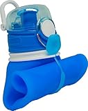 COLLAPSIBLE Water Bottle 750ml + LEAK PROOF VALVE | BPA-Free Food-Grade Silicone