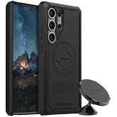 Rokform - Galaxy S24 Ultra Rugged Case + MagSafe Compatible Swivel Dash Phone Mount for Car, Truck, or Van