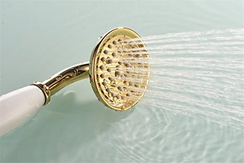 Ownace Classic Style Traditional Telephone Gold Hand Shower Head, Adjusted Shower Holder and 1.5M Shower Hose for Bathroom - Image 3