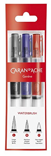 Caran D'ache Aquarelle Brush Set Of 3