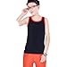 Womens Les Lesbian Tomboy Short Chest Binder Vest Tank Tops (L, Black)